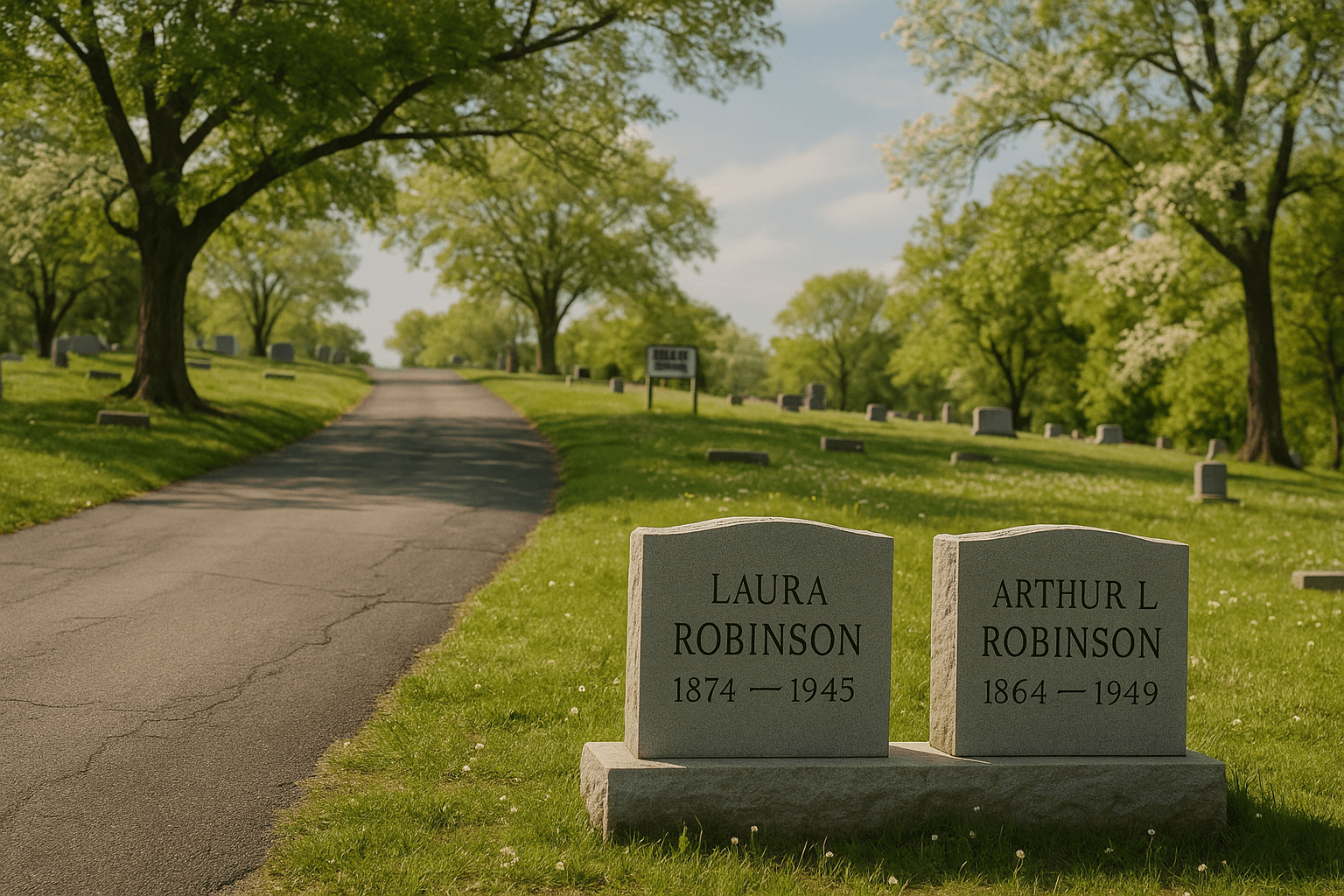 laura and arthur headstone